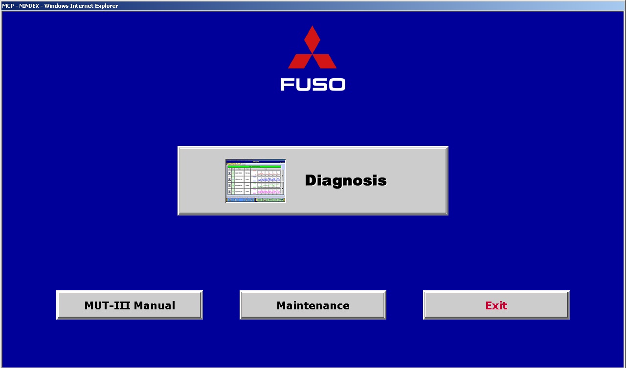 Mitsubishi MUT-III Fuso, дилерская программа для диагностики, рис. 1. daimler mitsubishi fuso mut3 1.