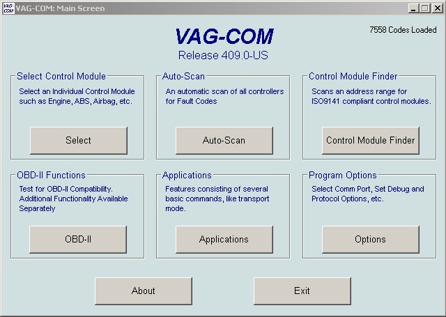 AG-COM v409, программа для диагностики легковых авто, рис. 1. vwag com v409 1.