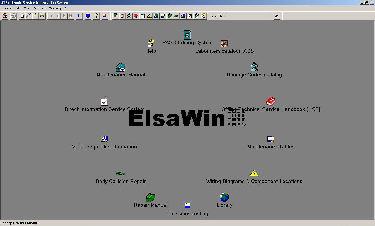 ElsaWin, программа по ремонту легковых авто, рис. 1. vwag elsawin 1.