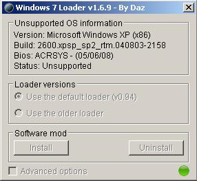Window 7 Loader by Daz v1.6.9 2364kb. virus win del by hands win7 loader v1.6.9 by daz 2364kb.