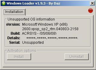 Window 7 Loader by Daz v1.9.3 3144kb. virus win del by hands win7 loader v1.9.3 by daz 3144kb.