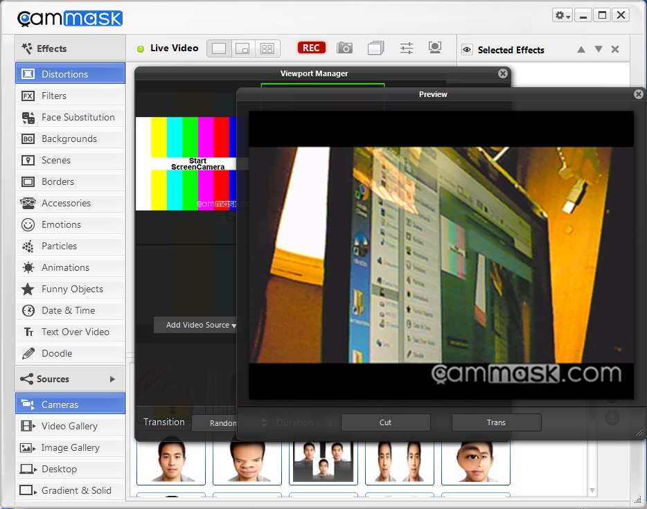 Софт на ПК для WebCam и видеорегистраторов, программа CamMask. webcam soft cammask.