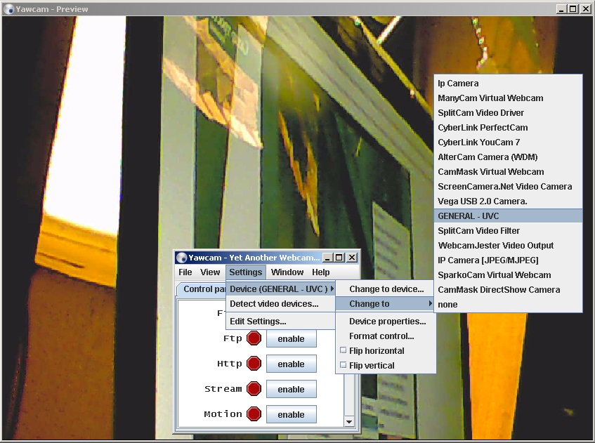 Софт на ПК для WebCam и видеорегистраторов, программа YawCam. webcam soft yawcam.