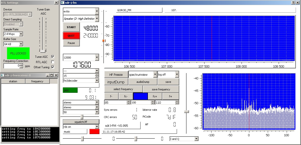 SDR-J, спектр. rtlsdr 9 other app sdr j fm spectrum.