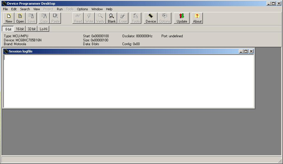 Окно о программе. pr xprog device programmer desktop 2.