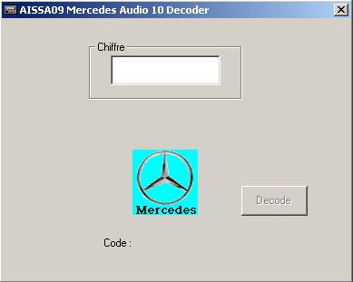 Aissa09 Mercedes Audio 10 Decoder. rcc alpine mercedes audio 10 decoder aissa09.