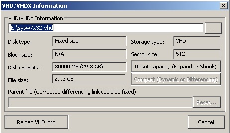 Disk Image VHD Info. record hdd bootice disk image info.