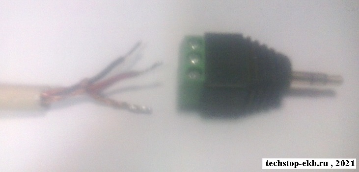 Подключение самодельного симметричного сбалансированного экранированного кабеля к адаптеру Jack 3,5 мм в целях тестирования фона и помех на входе аудио микшера усилителя. mic mixer preamp twisted pair jack.