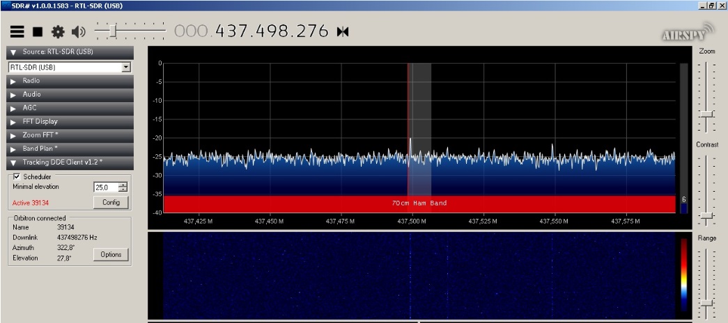 Мониторинг сигналов спутников - спутник 39134.